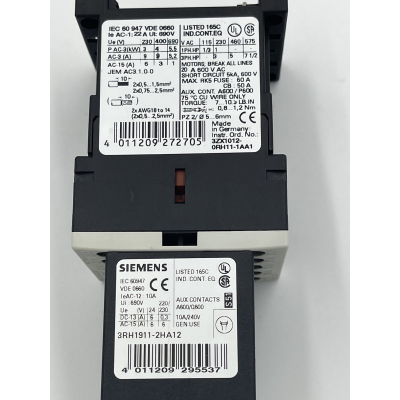 Siemens 3RT1016-1BB41 Stycznik