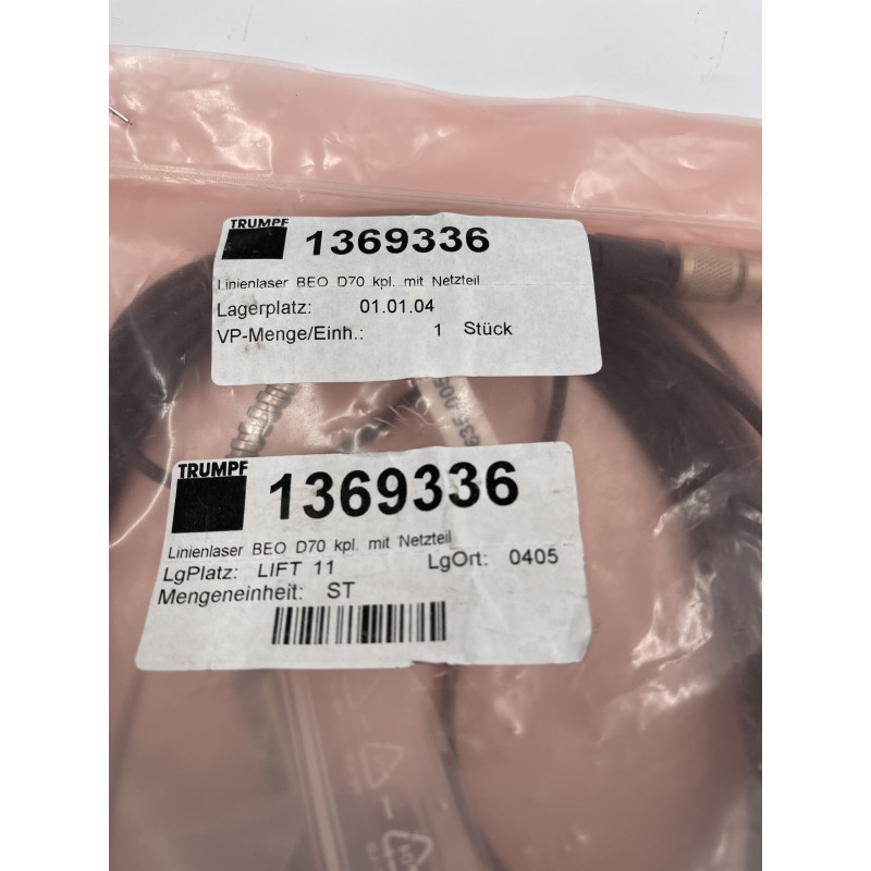 Line laser BEO D70 cpl. with power pack (TRUMPF Mat. nr:1369336)