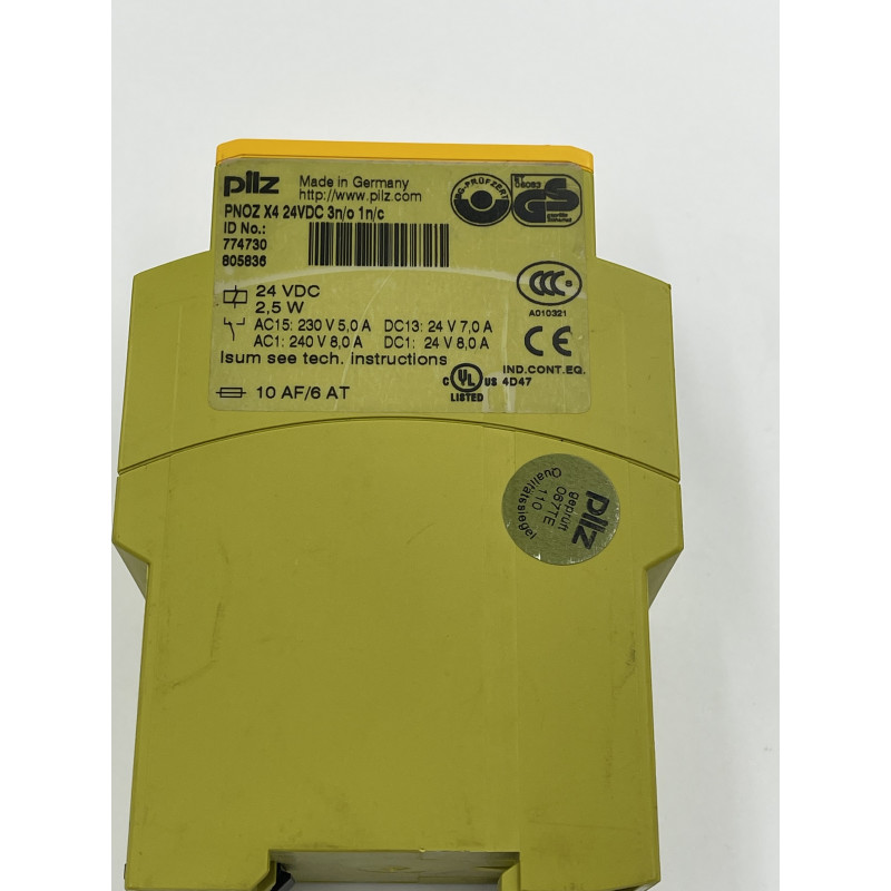 PILZ PNOZ X4 24VDC 3n/o 1n/c WYŁĄCZNIK AWARYJNY (TRUMPF Mat.nr: 351037)