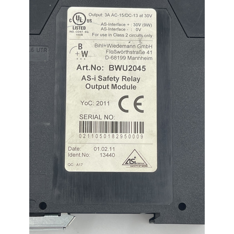 Przekaźnik bezpieczeństwa BWU2045
