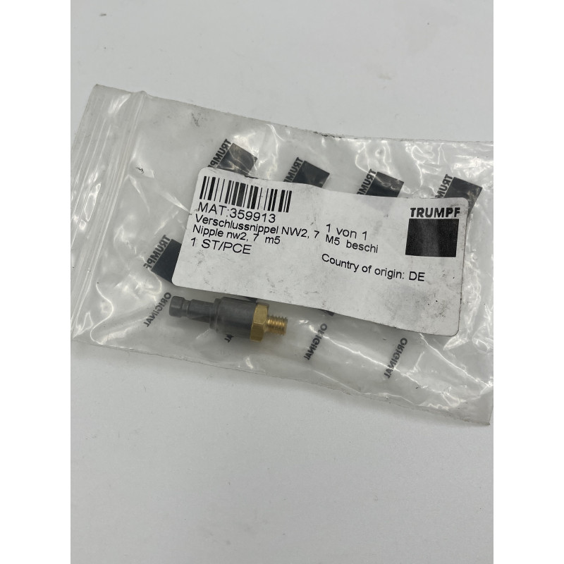 Nipple nw2, 7  m5, (TRUMPF Mat.nr:359913)