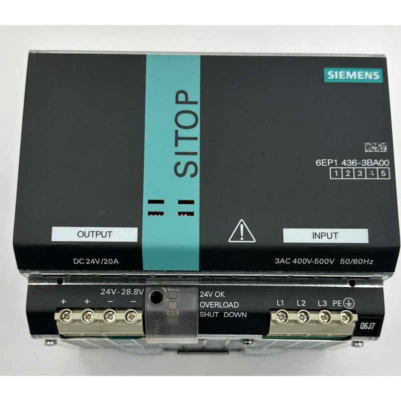 Zasilacz 3AC 24V 20A Siemens Sitop 6EP1436-3BA00