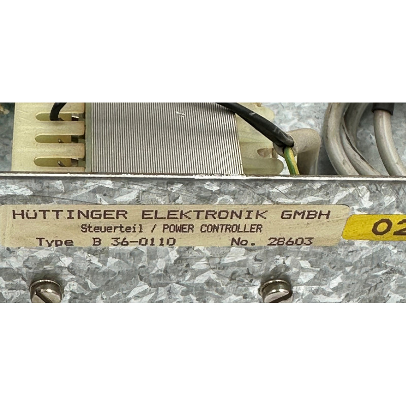 HÜTTINGER ELEKTRONIK GMBH, POWER CONTROLLER