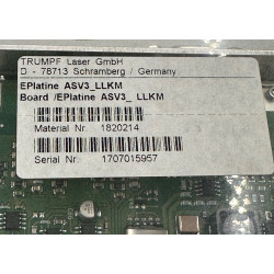 TRUMPF ASV3_LLKM 18-21-55-A100/01 Board (TRUMPF Mat.nr:1396880)