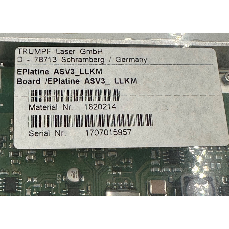 TRUMPF ASV3_LLKM 18-21-55-A100/01 Board (TRUMPF Mat.nr:1396880)
