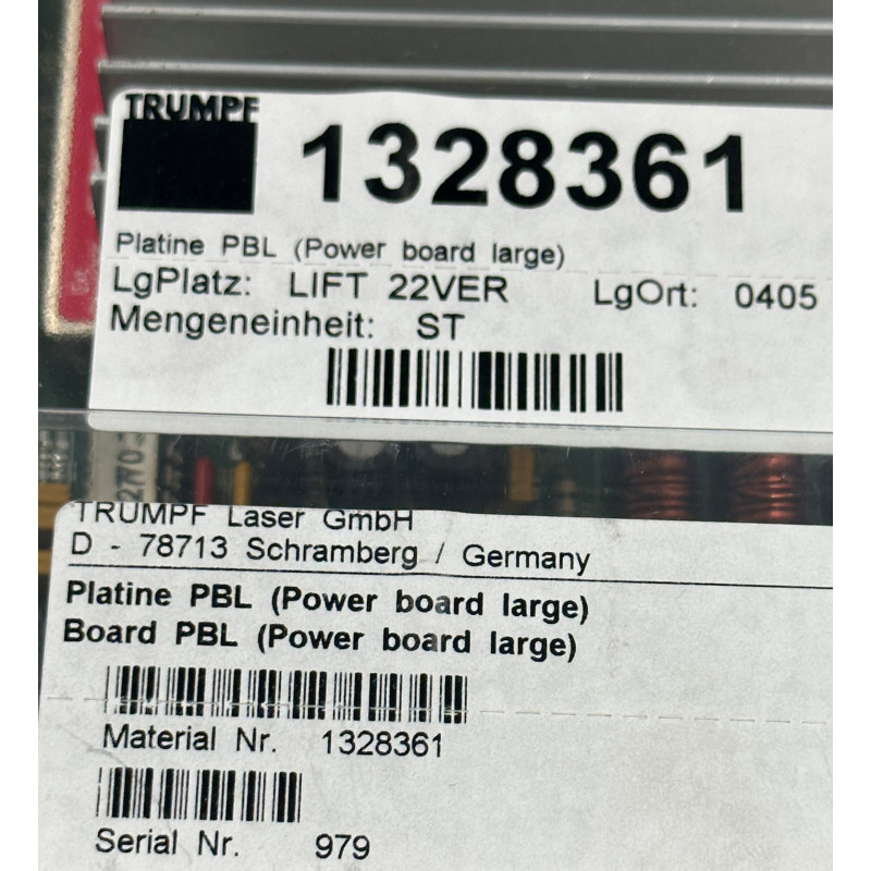 TRUMPF PBL 18-19-25-00/01 (TRUMPF Mat.nr:1328361)