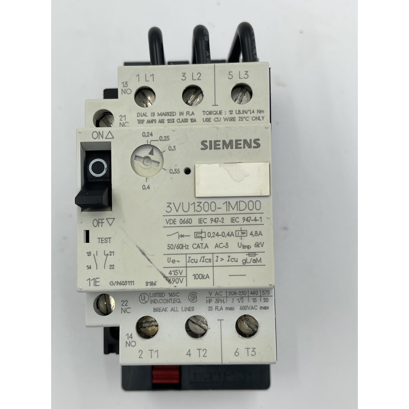 Wyłącznik silnikowy SIEMENS 3VU1300-1MM00