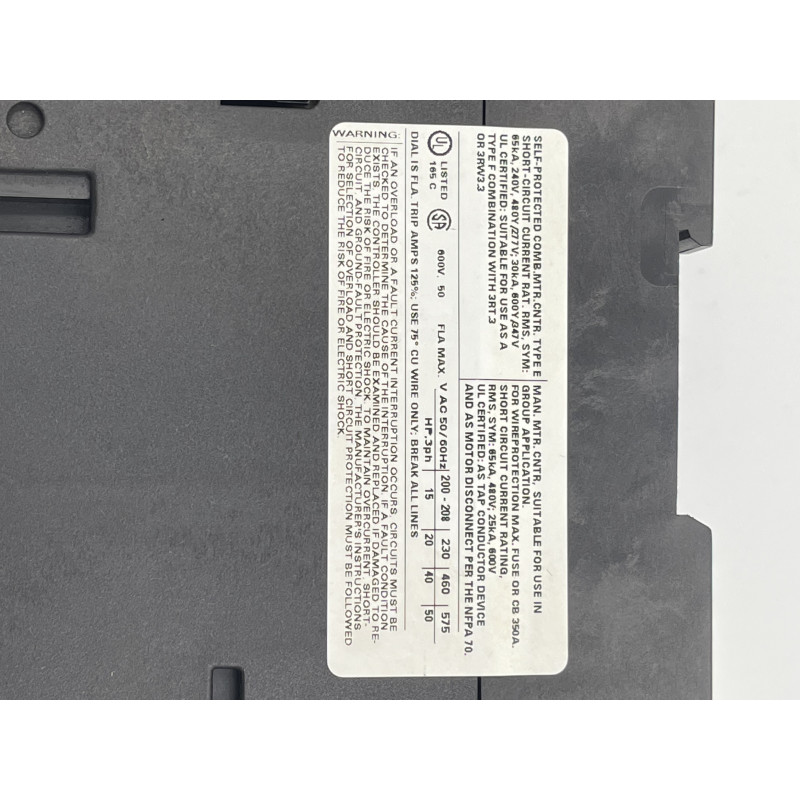 SIEMENS 3RV1031-4HA10 Wyłącznik silnikowy