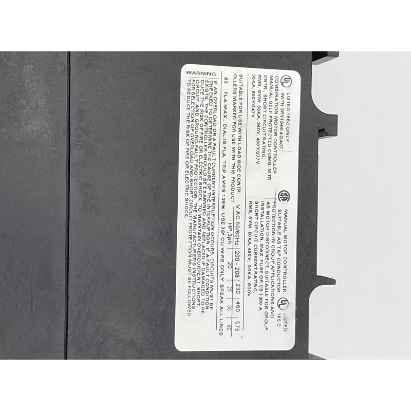 SIEMENS 3RV1041-4JA10 Wyłącznik silnikowy