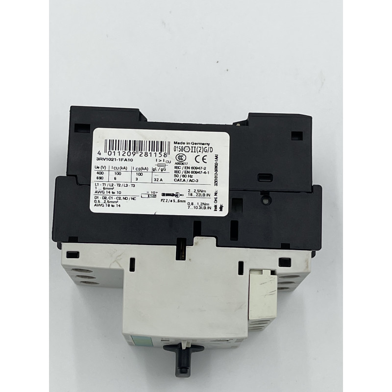 Wyłącznik silnikowy SIEMENS 3RV1021-1FA10