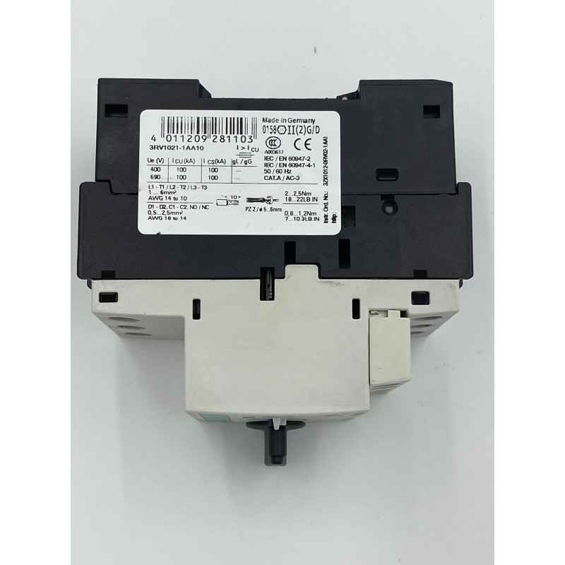 Wyłącznik silnikowy SIEMENS 3RV1021-1AA10