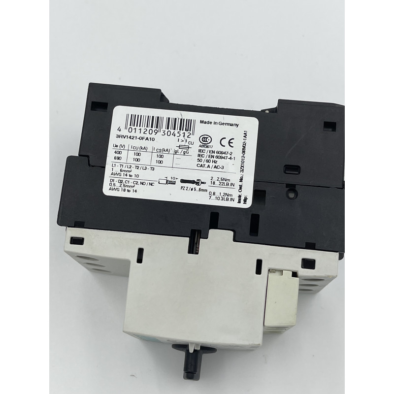 Wyłącznik silnikowy SIEMENS 3RV1421-0FA10