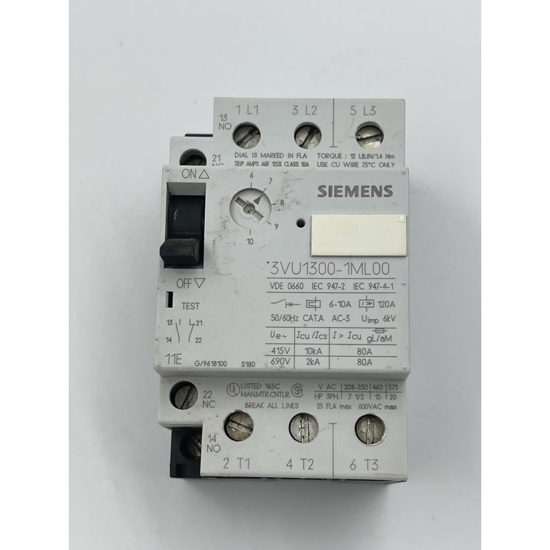Wyłącznik silnikowy SIEMENS  3VU1300-1ML00