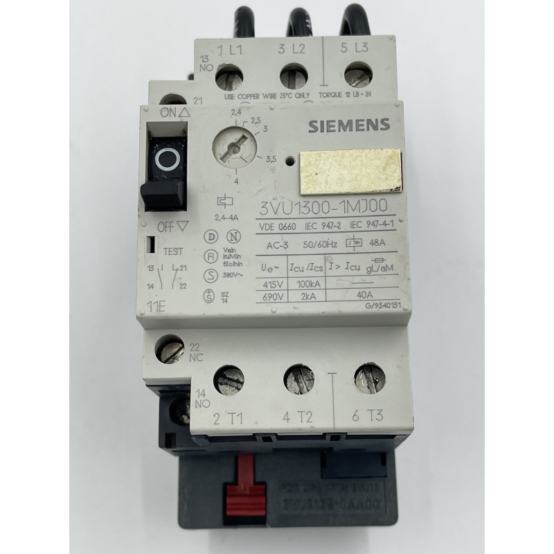 Wyłącznik silnikowy SIEMENS  3VU1300-1MJ00