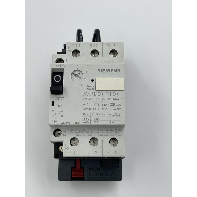 Wyłącznik silnikowy SIEMENS  3VU1300-1TK00
