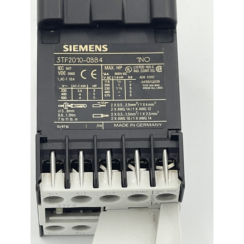 SIEMENS 3TF2010-0BB4 Stycznik 1NO